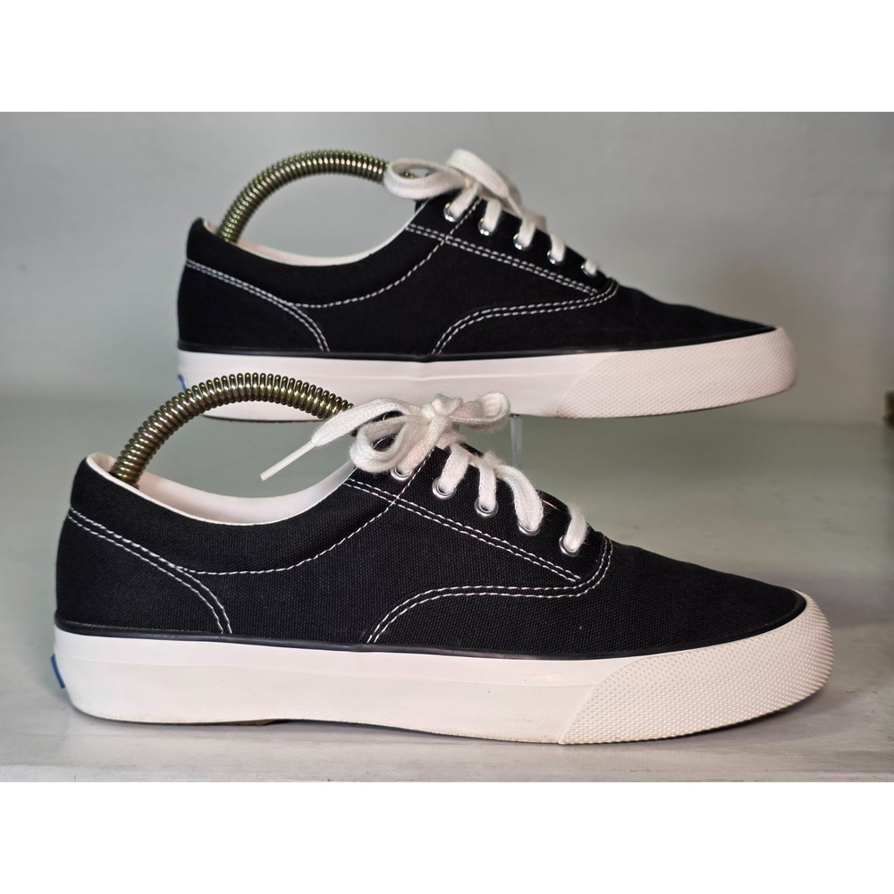 Keds Ortholite Women's Sneakers Size 6.5 Black White Canvas Classic Casual Shoes